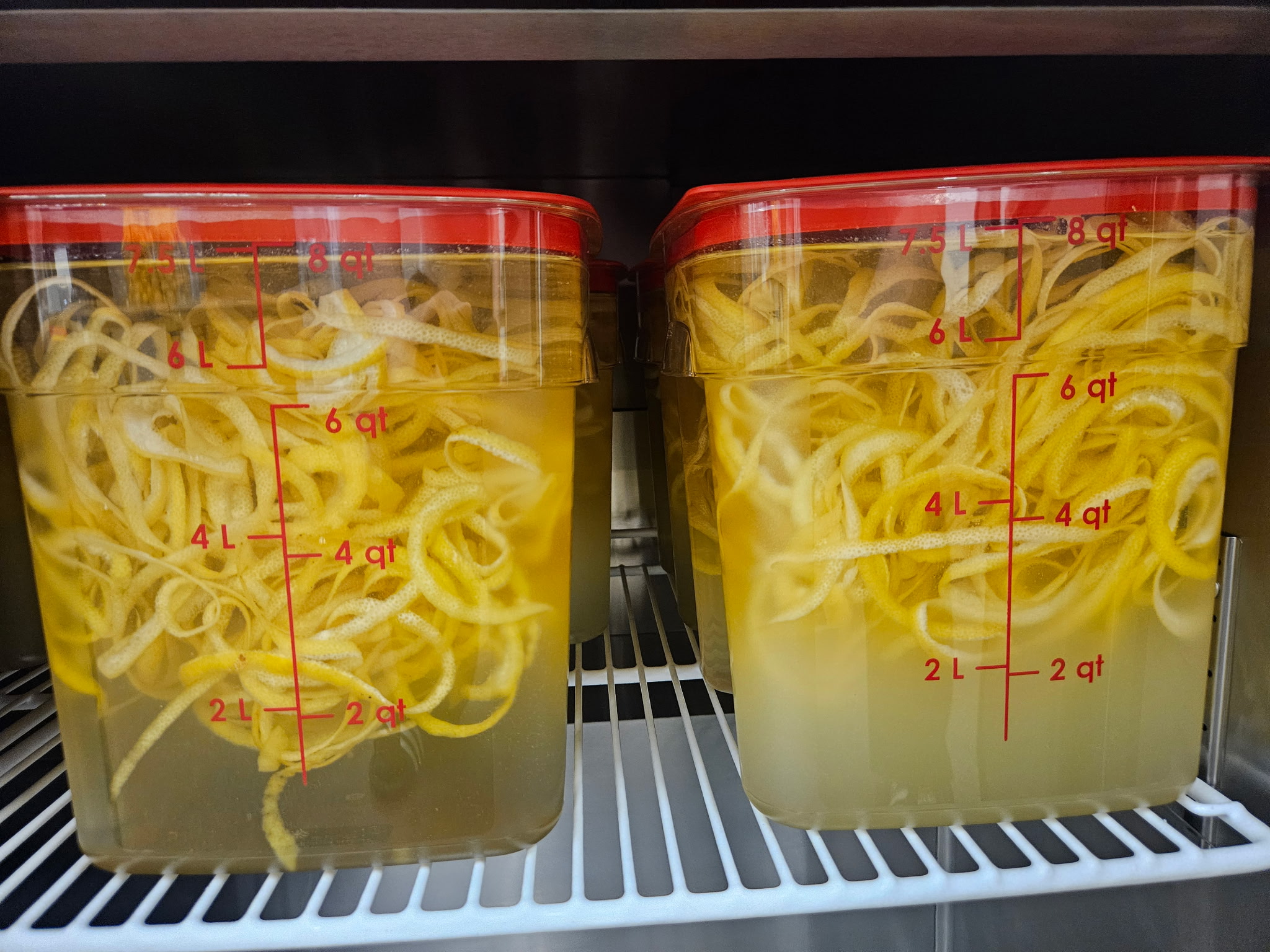 Limoncello making process - Goldencello